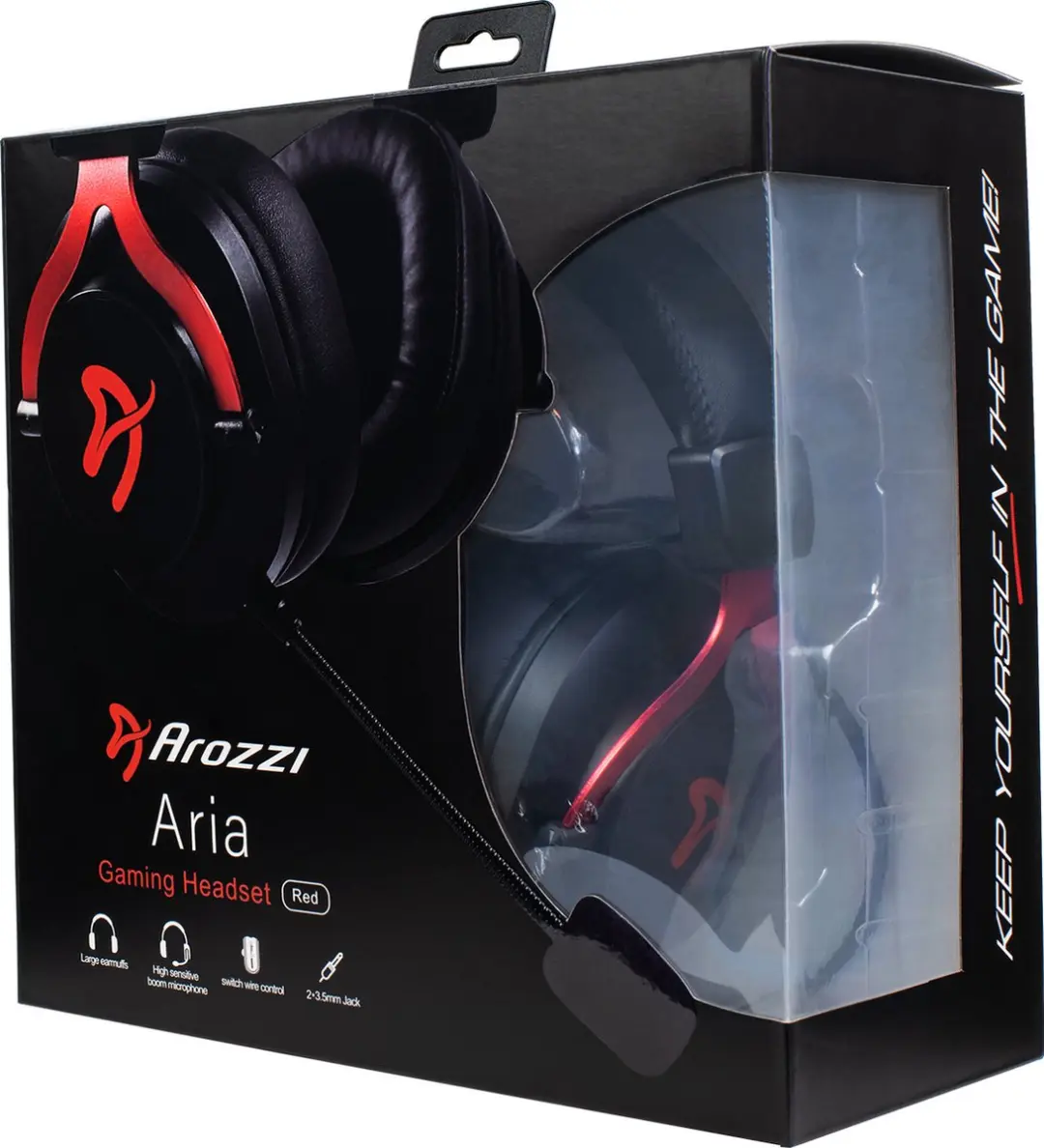 Arozzi Aria AZ-ARIA-RD Gaming Headset - Rood