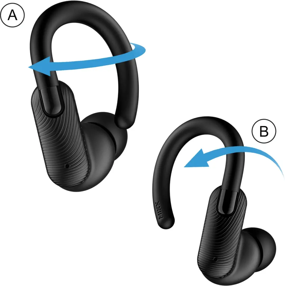 Mixx StreamBuds Sports Charge 2 Draadloze Oordopjes - Zwart