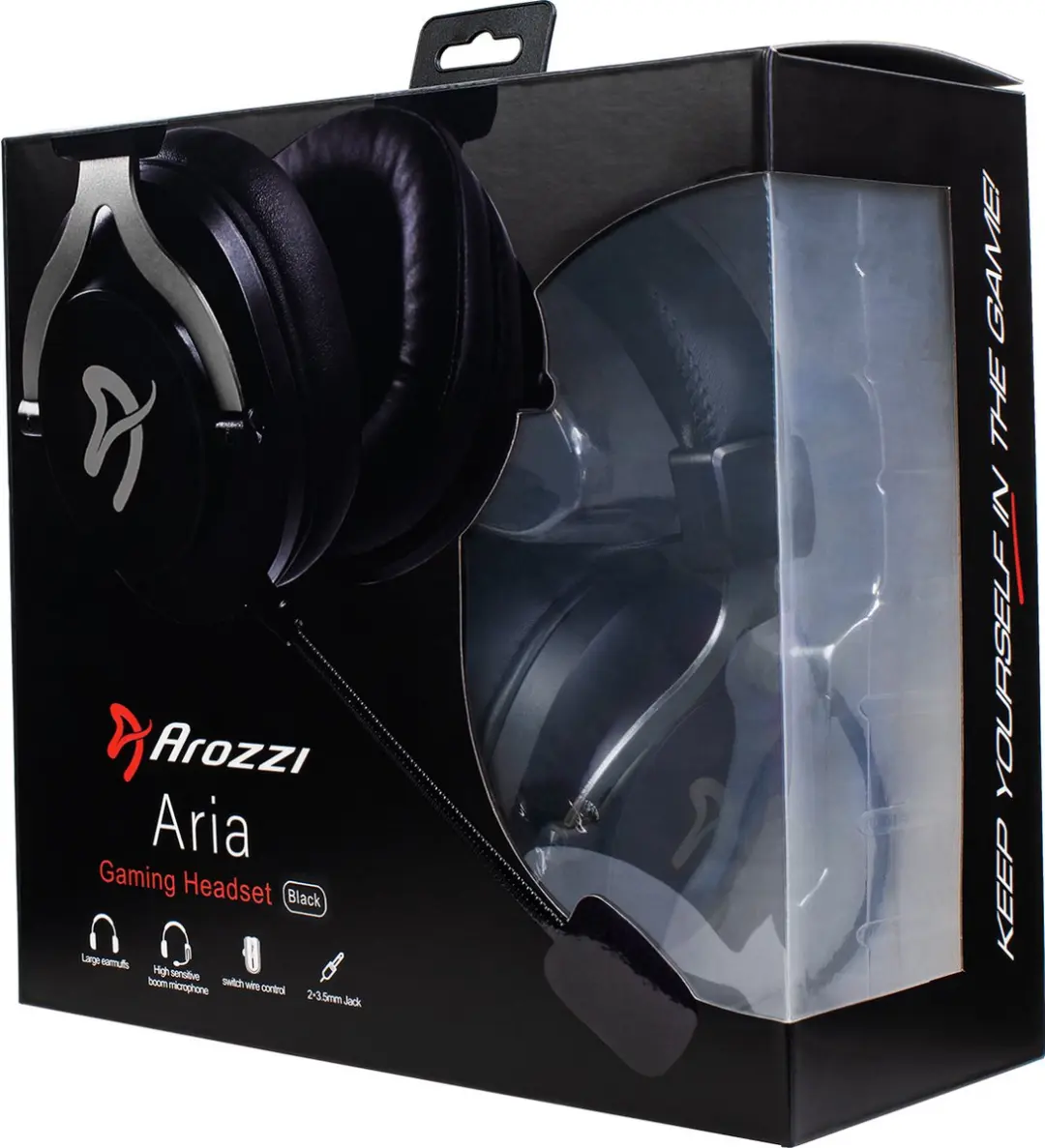 Arozzi Aria AZ-ARIA-BK Gaming Headset - Zwart
