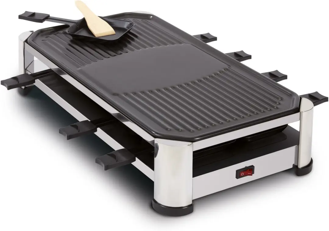 Fritel Raclette Grill RG 2170 - 1500W - 8 Personen - Incl. 8 Pannetjes