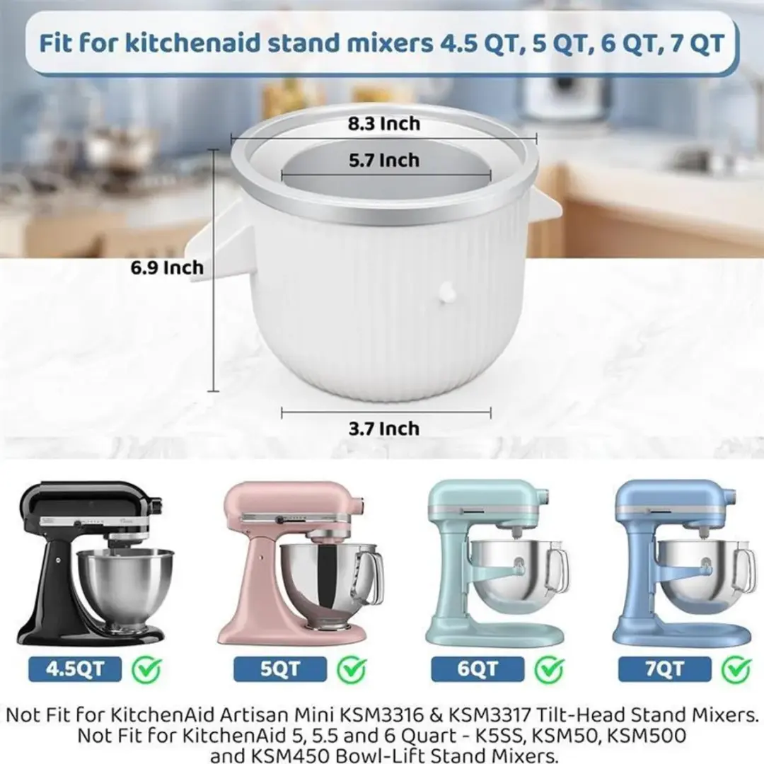 KitchenAid 5KICAOWH IJsbereider - 1.9L - Wit