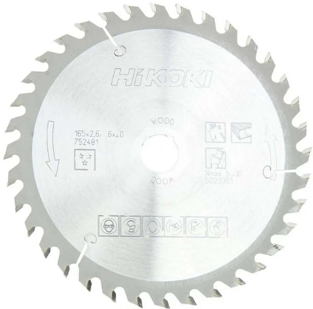 Hikoki Zaagblad Hout 165mm 36 Tanden 752481