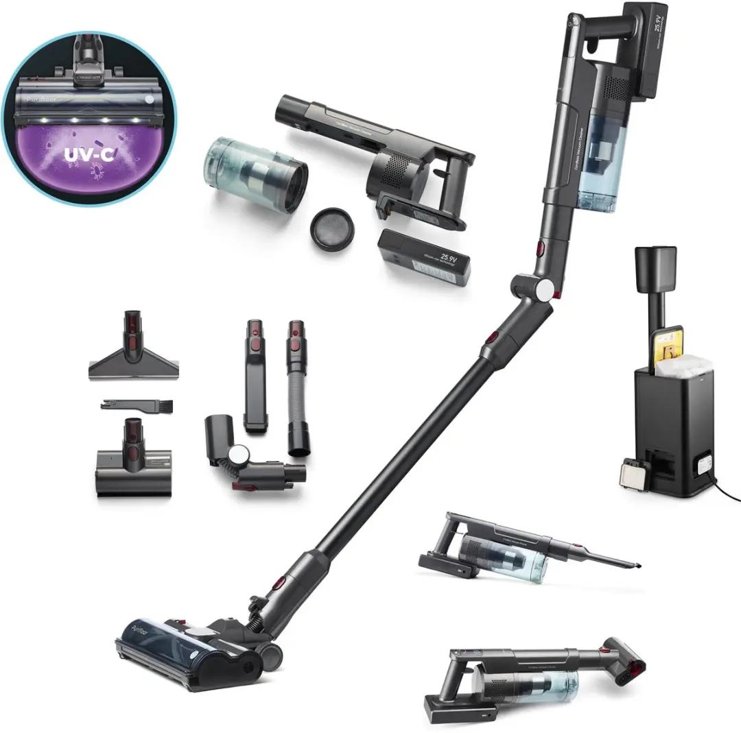 Clean Air Optima Vertica Dock SVC-002 Stofzuiger - 420W - UV-C - Zwart/Grijs