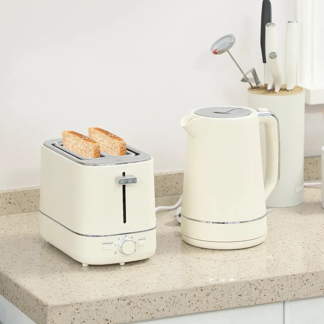 Homcom Waterkoker & Broodrooster Set 2200W - Beige