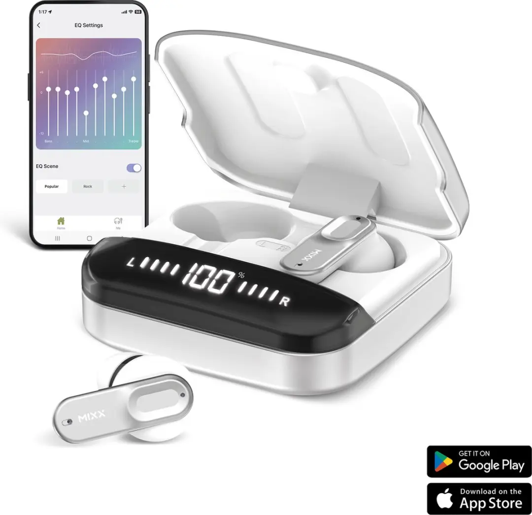 Mixx StreamBuds Ultra Mini SBUL-MI-SW-378 True Wireless - Zilver/Wit