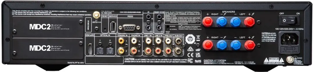 NAD C 379 Stereo Versterker - Zwart/Grijs