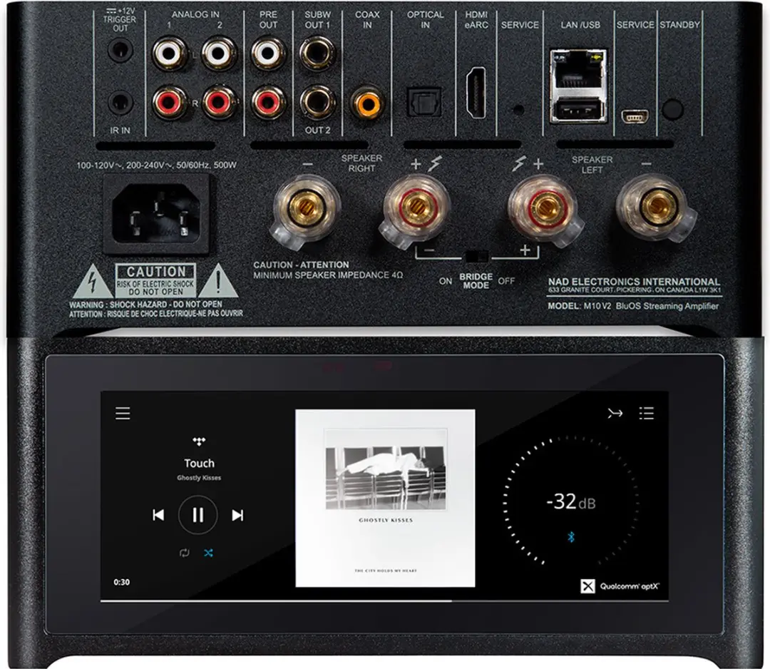 NAD M10V2 BluOS Streaming-versterker - Zwart