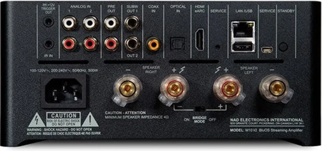 NAD M10V2 BluOS Streaming-versterker - Zwart - afbeelding 6 van 6