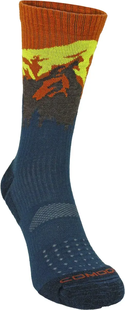 Comodo Heren Merino Wol Sokken Trekking 39-42 - Petrolberg