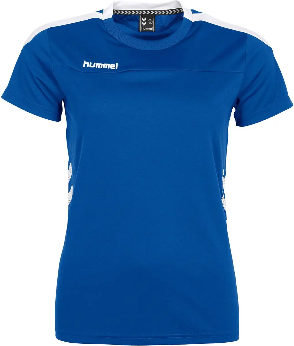 Hummel Valencia Sportshirt Dames L - Royal/White
