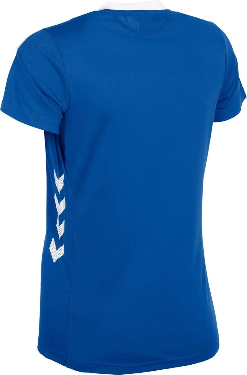 Hummel Valencia Sportshirt Dames L - Royal/White - afbeelding 6 van 6