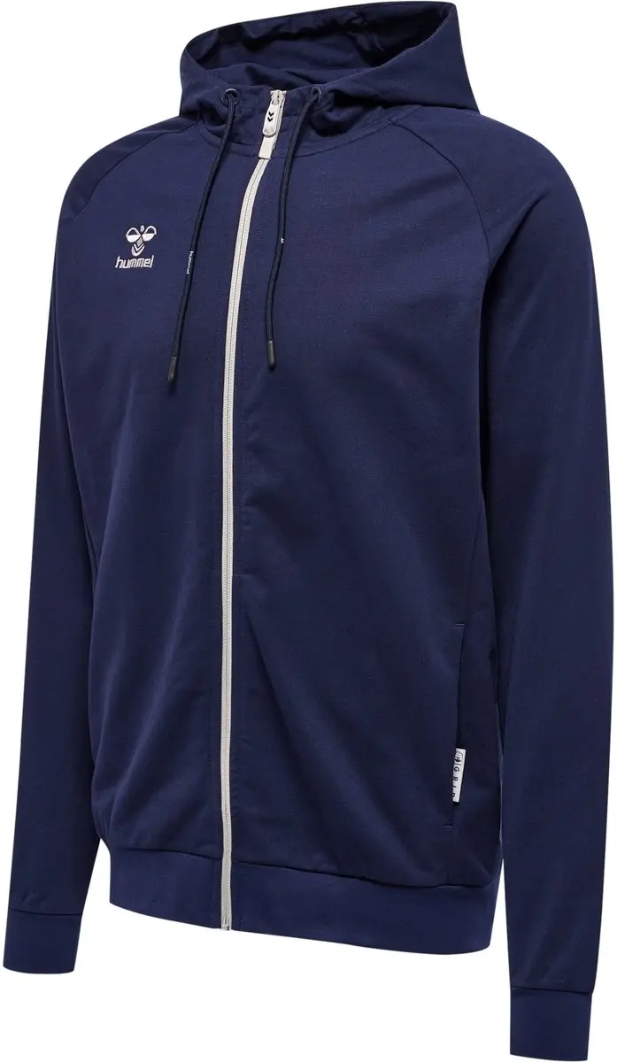 Hummel Hmlmove Grid Cotton Zip Hoodie Trainingsjack - Blauw