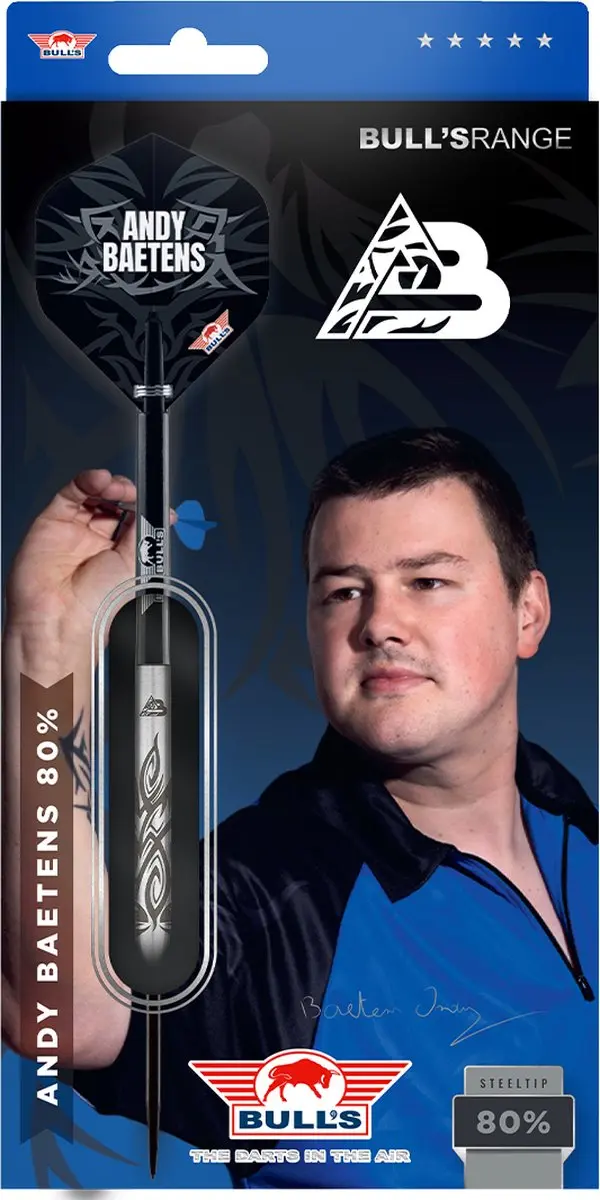 Bull's Andy Baetens 80% Tungsten Dartpijlen 21g - 3 Stuks - afbeelding 5 van 6