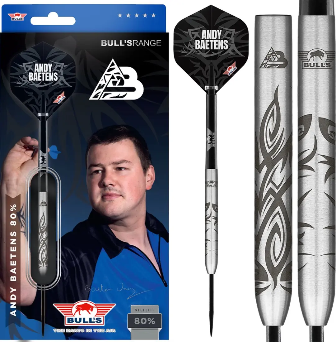 Bull's Andy Baetens 80% Tungsten Dartpijlen 21g - 3 Stuks - afbeelding 6 van 6