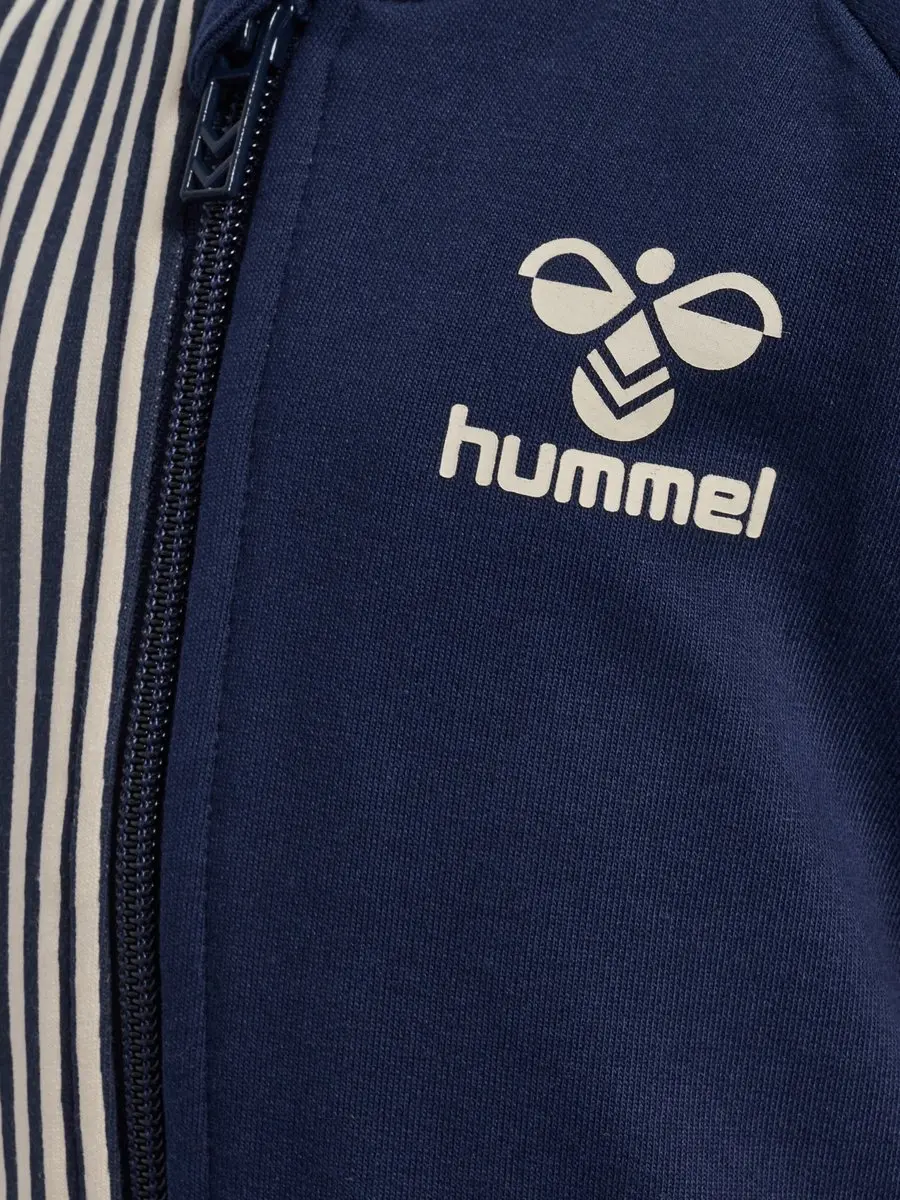 Hummel Hmlstripy Zip Jacket 228194 - Kindertrainingsjas - Black Iris