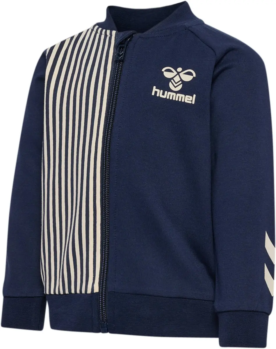 Hummel Hmlstripy Zip Jacket 228194 - Kindertrainingsjas - Black Iris