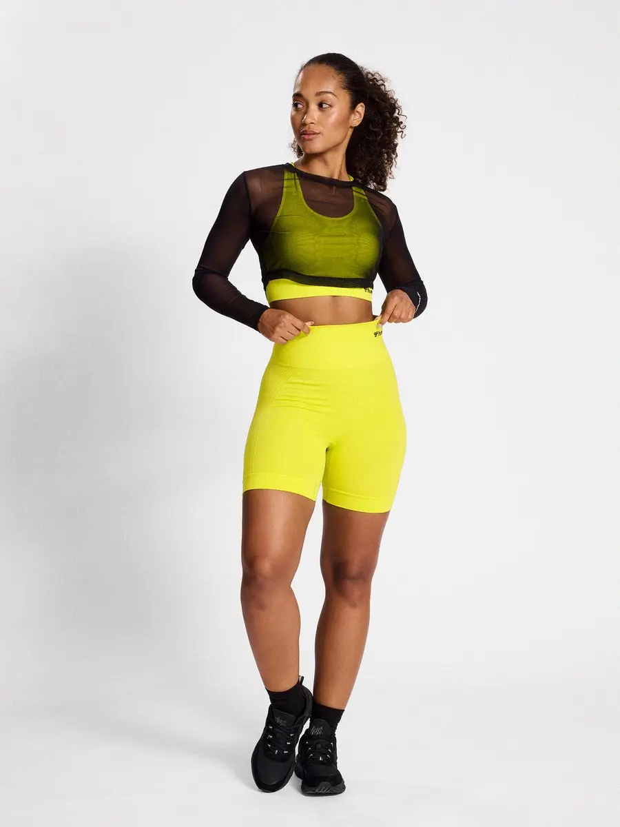 Hummel Fierce Mesh Dames T-shirt Lange mouwen XS - Zwart - afbeelding 6 van 6