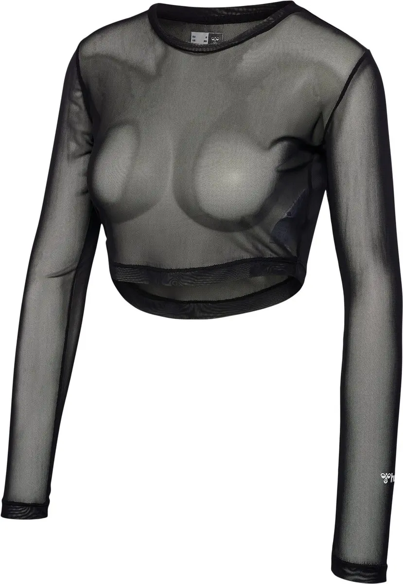 Hummel Fierce Mesh Dames T-shirt Lange mouwen XS - Zwart