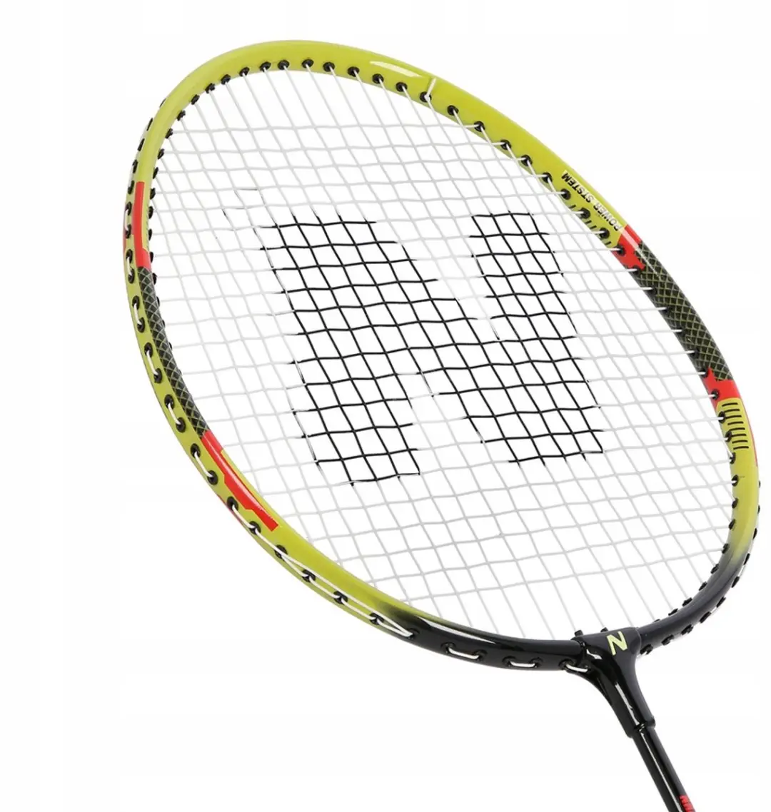 Nils Badmintonset - 2 Rackets, 3 Dons, Geel