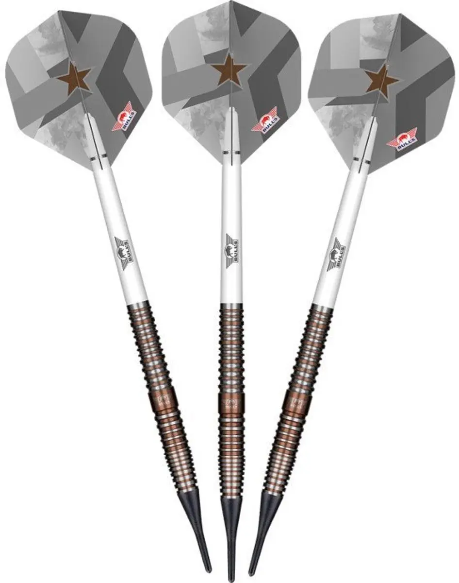 Bull's Max Hopp E5 90% Soft Tip Dartpijlen - 3 Stuks - afbeelding 2 van 4