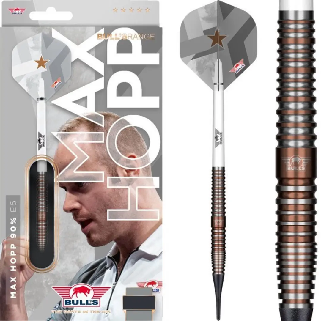 Bull's Max Hopp E5 90% Soft Tip Dartpijlen