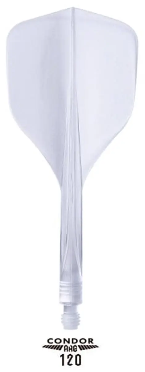 Condor AXE 120 Trifin Clear Small Dart Flights - 3 Stuks - afbeelding 2 van 5