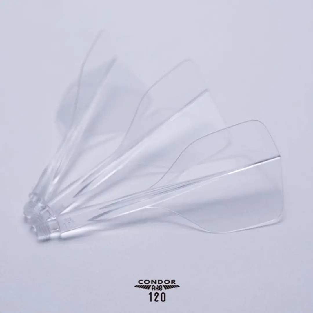 Condor AXE 120 Trifin Clear Small Dart Flights - 3 Stuks - afbeelding 4 van 5