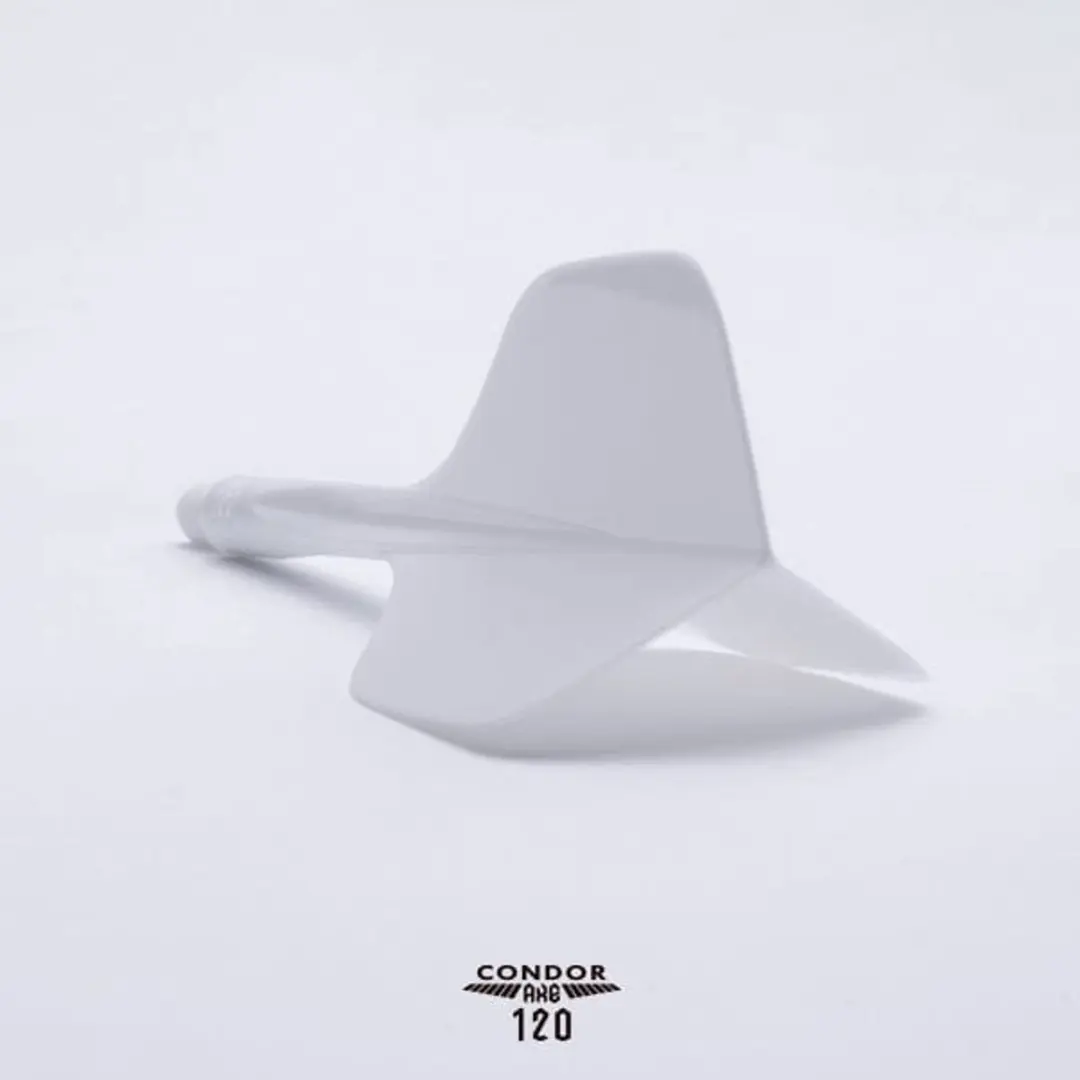 Condor AXE 120 Trifin Clear Small Dart Flights - 3 Stuks - afbeelding 5 van 5