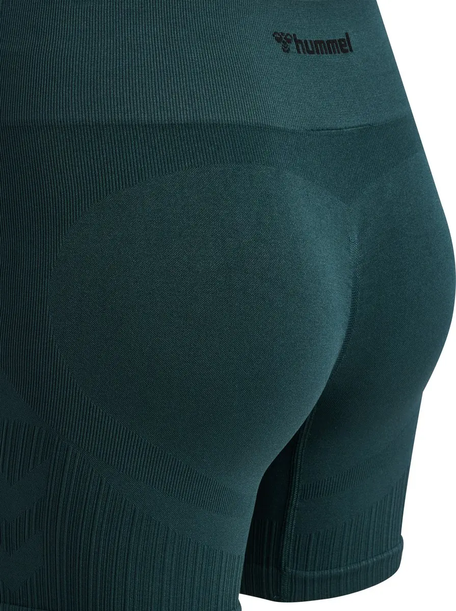 Hummel Define Seaml Scrunch Shorts Dames - XS - Green Gables