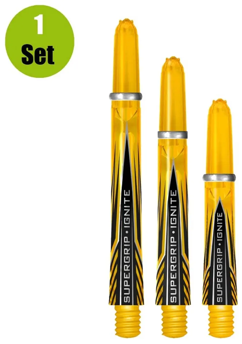 Harrows Supergrip Ignite SH1025 Dart Shafts - 3 Stuks - Geel