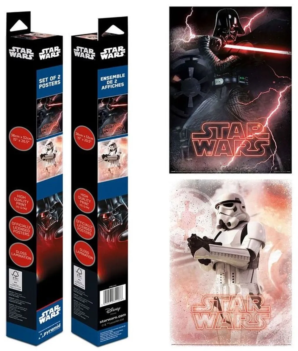 Star Wars Darth Vader Stormtrooper Posterset