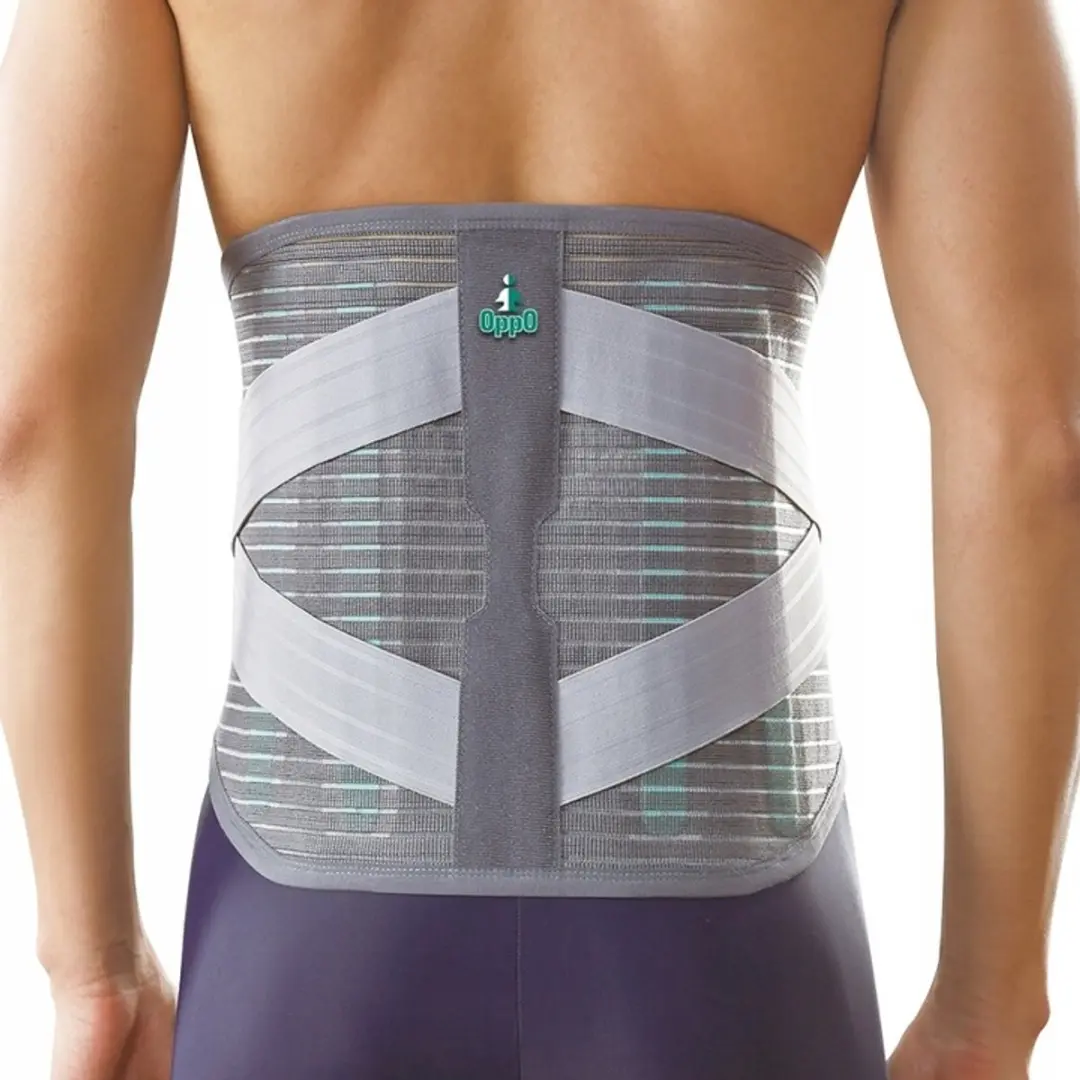 OPPO Hoge Lendensteun L - Rugbrace 90-100cm Grijs