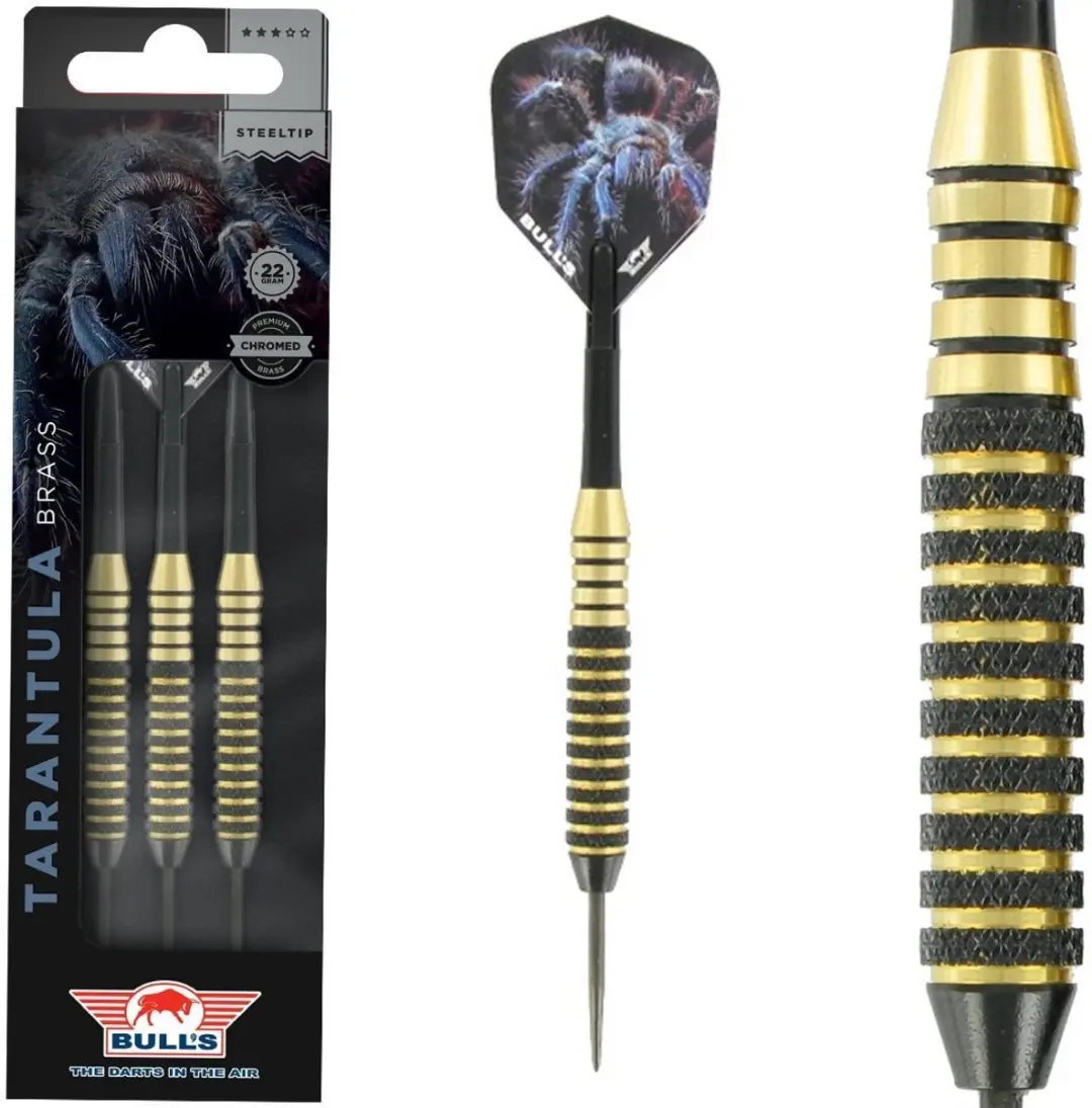 Bull's Tarantula Dartpijlen 22g - Goud - 3 Stuks - afbeelding 6 van 6