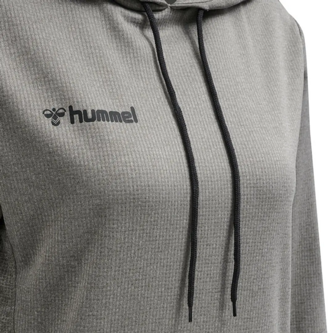 hummel Authentic Poly Hoodie Dames - XS - Grijs - afbeelding 6 van 6