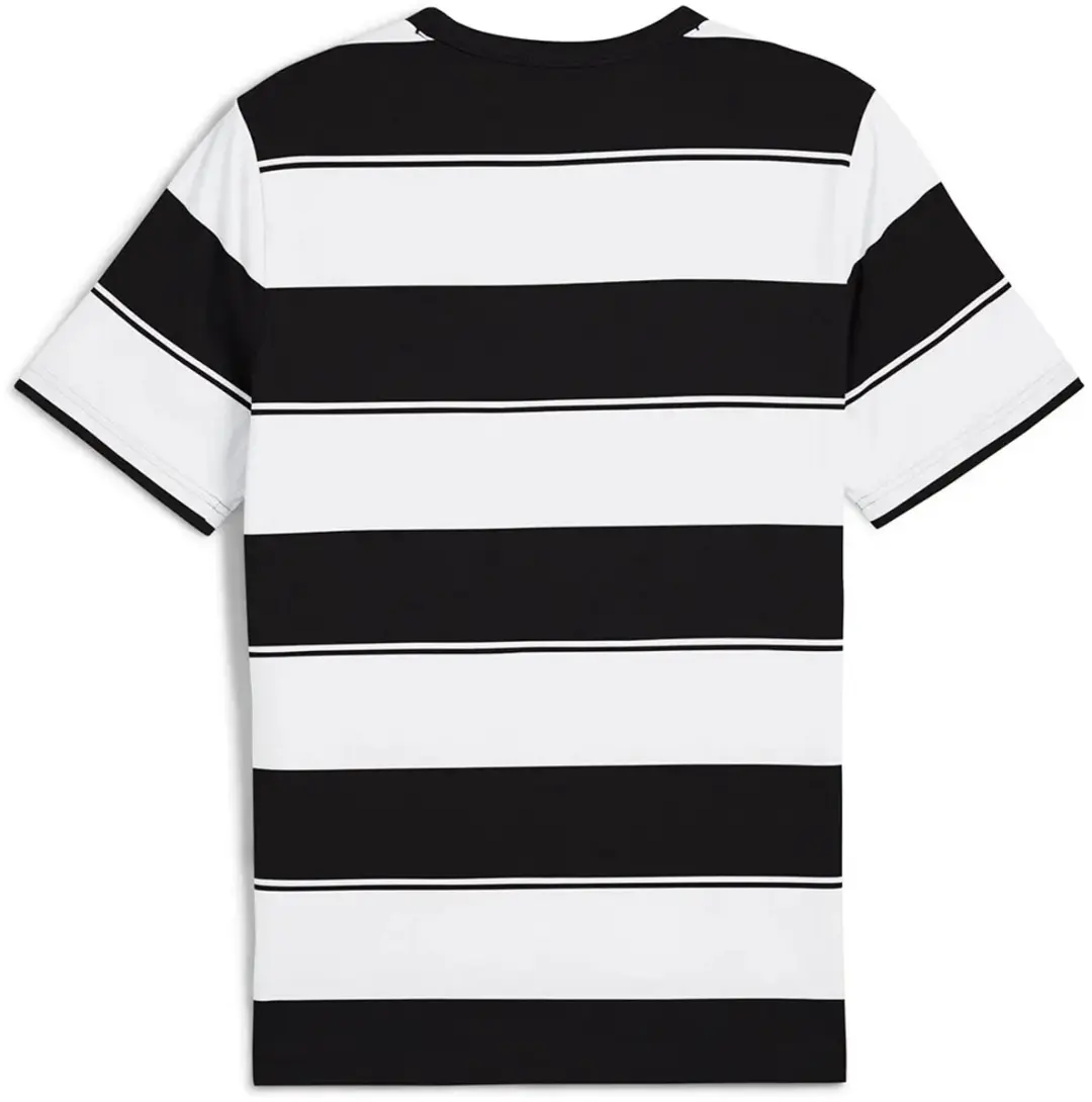 PUMA Class Stripe AOP T-shirt - M - Wit/Zwart