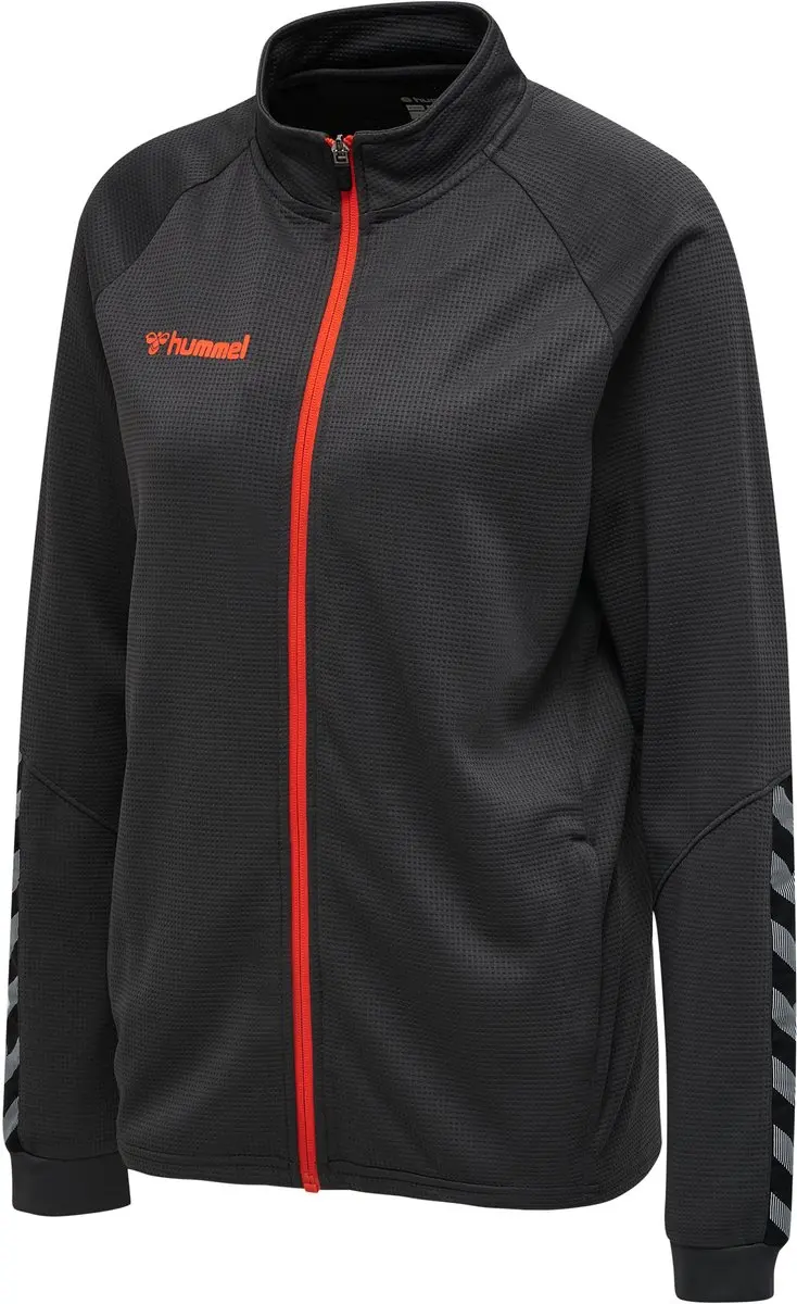 Hummel Authentic Women Polyester Zip Jacket - M - Grijs