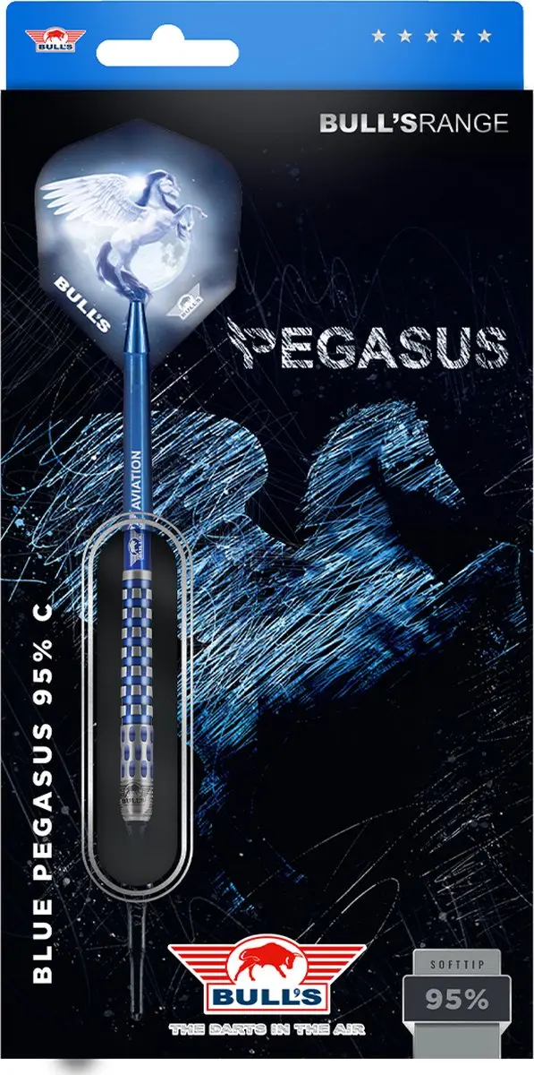 Bull's Blue Pegasus C 95% Darts - 3 Stuks