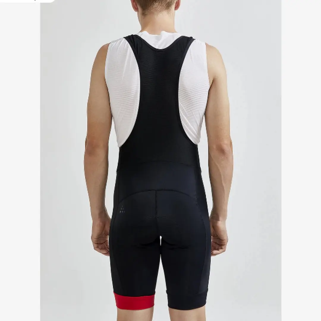 Craft Core Endurance Bibshort Fietsbroek - L - Zwart/Rood