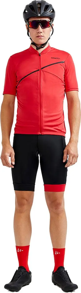 Craft Core Endurance Bibshort Fietsbroek - L - Zwart/Rood