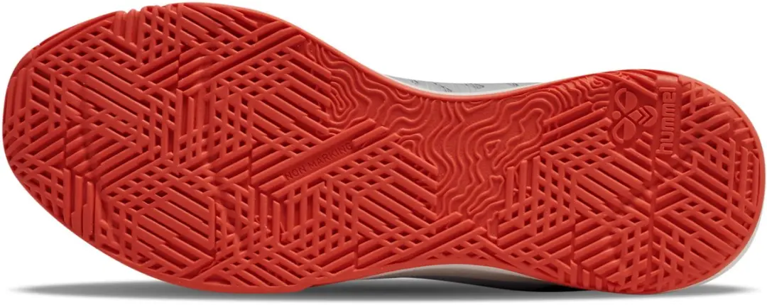 Hummel Power Play Pro 225338 Handbalschoenen - 37.5 - Wit/Zwart/Rood
