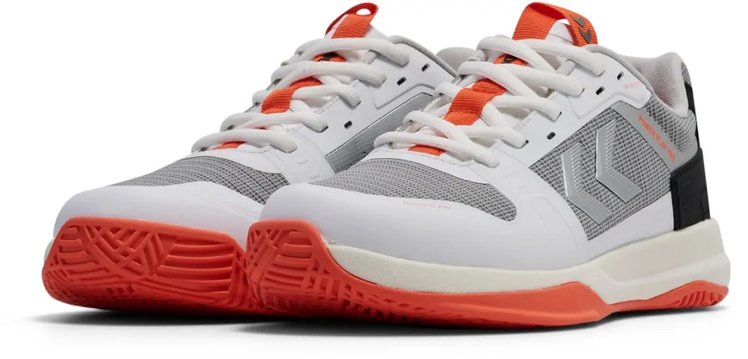 Hummel Power Play Pro 225338 Handbalschoenen - 37.5 - Wit/Zwart/Rood - afbeelding 6 van 6