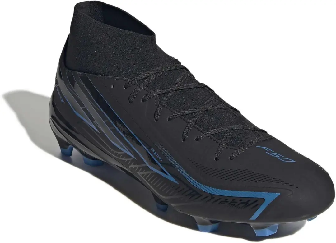 Adidas F50 Hyperfast League Mid FG Voetbalschoen - Zwart - afbeelding 6 van 6