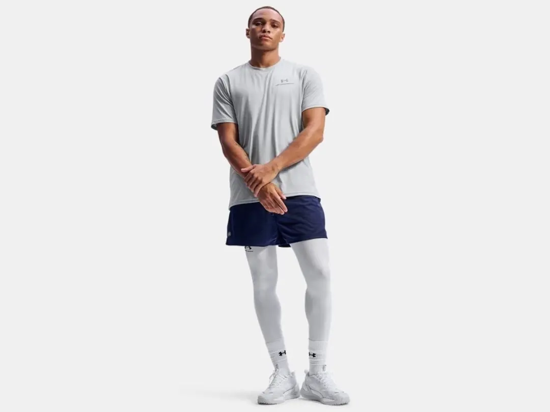 Under Armour Vanish Energy SS Heren Sportshirt - Mod Grijs - L