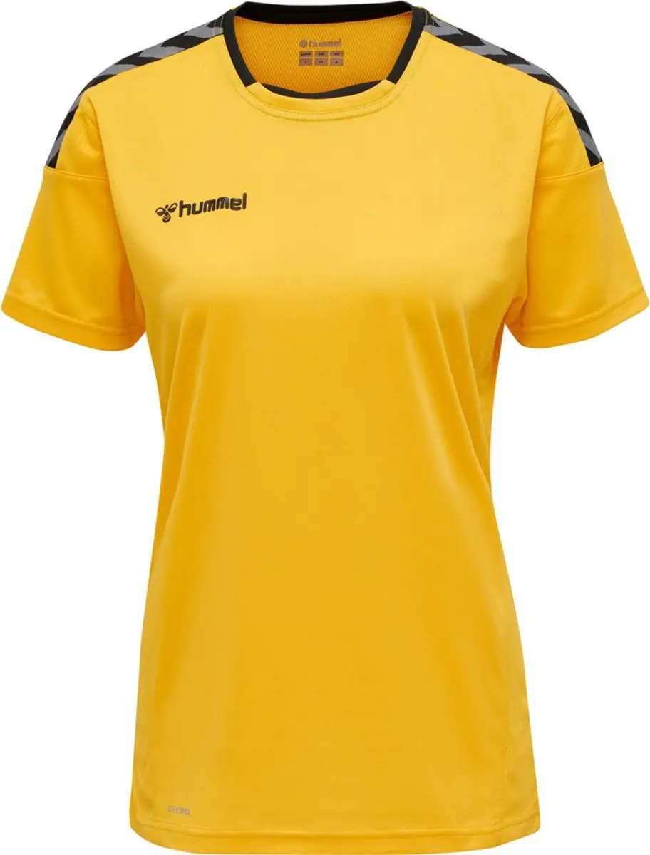 Hummel Authentic Poly Shirt Dames - Geel