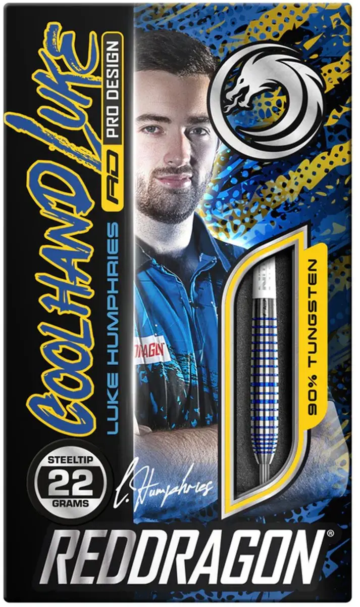 Red Dragon Luke Humphries TX3 Blue 90% Darts - 3 Stuks