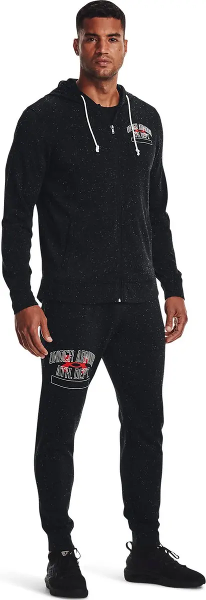 Under Armour Rival Terry Athlc Dep FZ Hoodie - Zwart MD