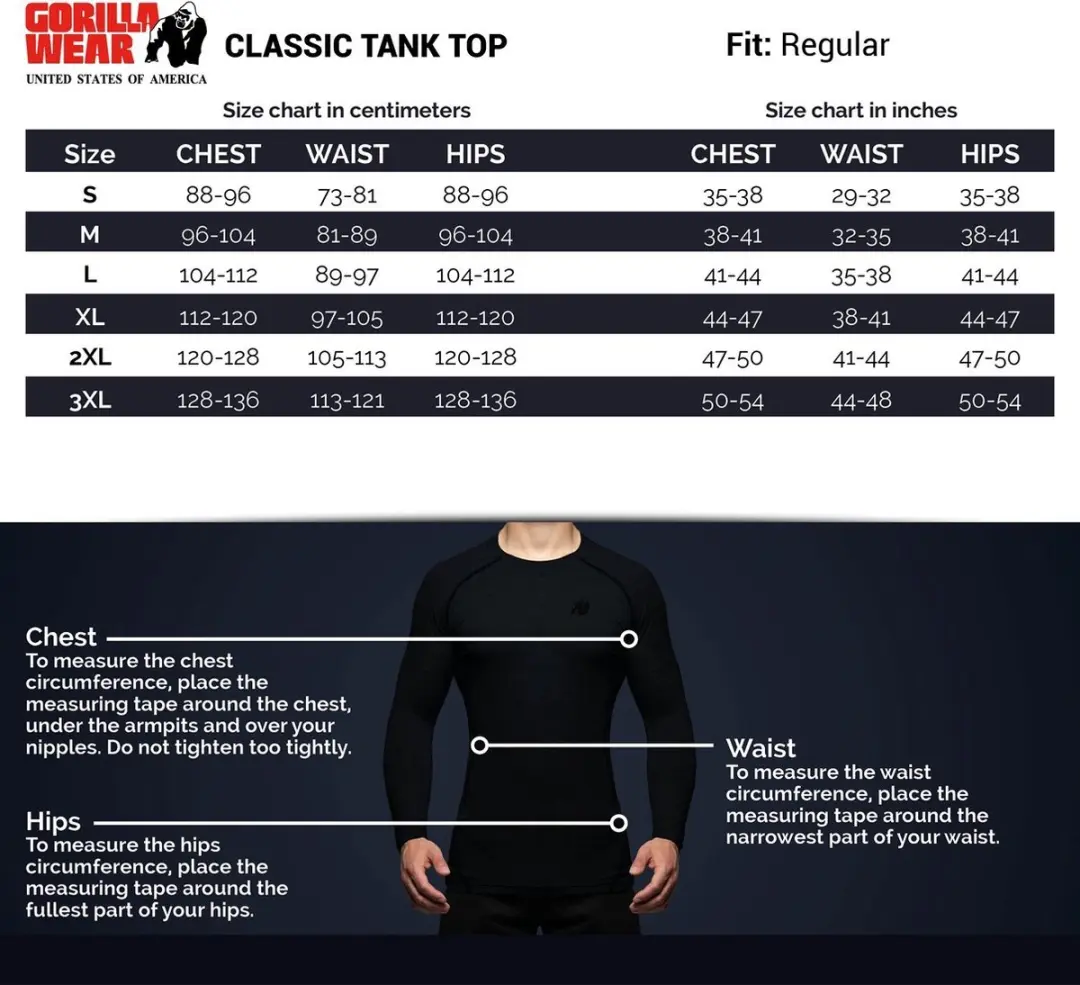 Gorilla Wear Classic Tank Top - Geel XL