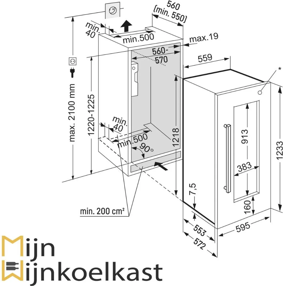 Liebherr Wijnkoelkast EWTdf 2353-21 - 183L 2 Zones - RVS