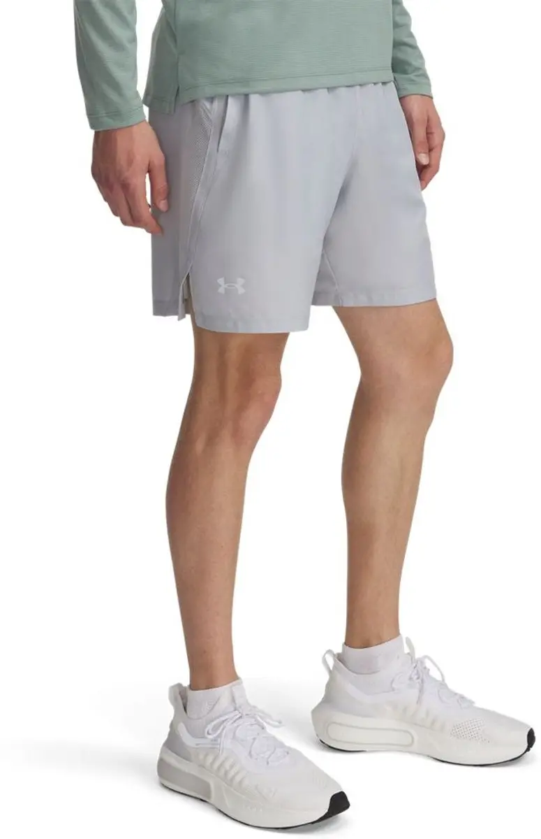 Under Armour UA Launch 7" Shorts - Heren Sportbroek M - Mod Grijs/Wit/Reflecterend