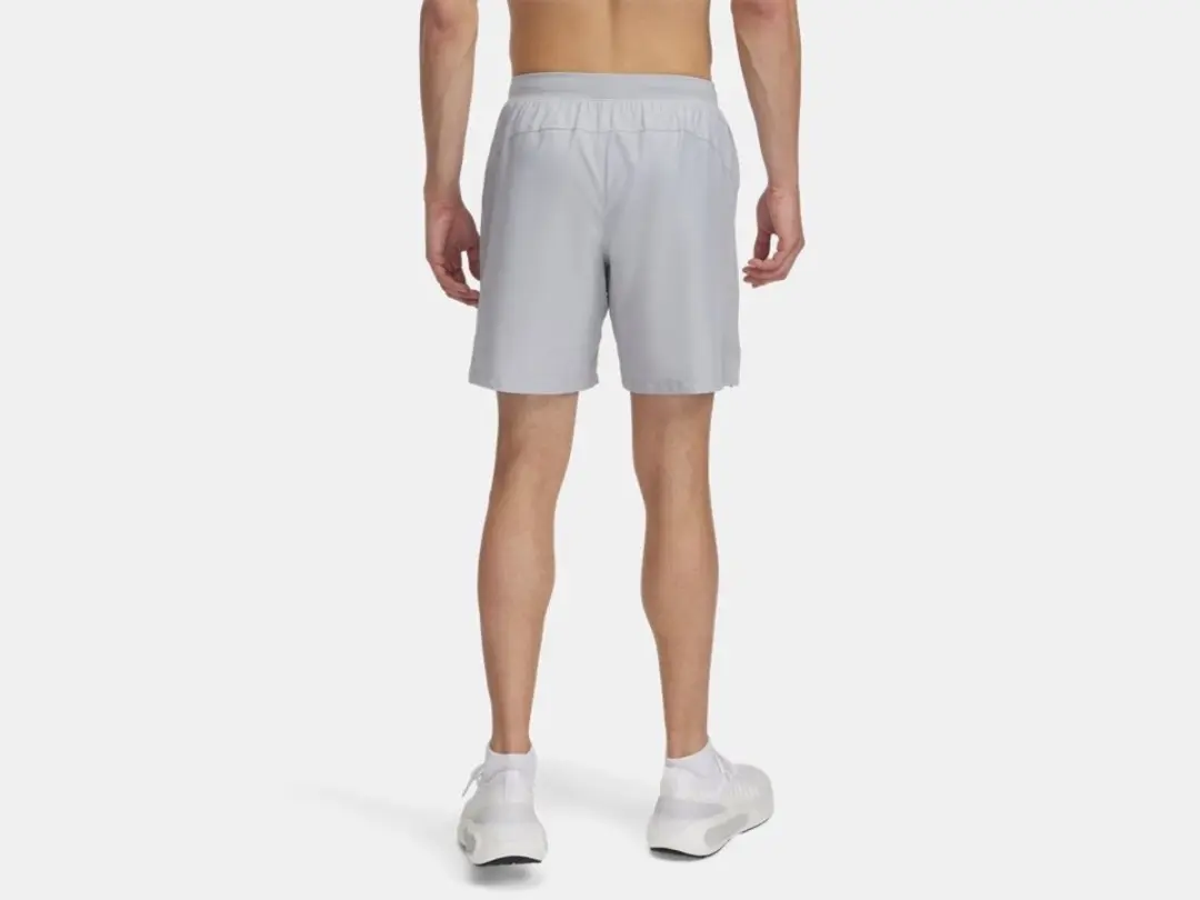 Under Armour UA Launch 7" Shorts - Heren Sportbroek M - Mod Grijs/Wit/Reflecterend